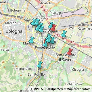 Mappa Via Emilia Levante, 40139 Bologna BO, Italia (1.346875)
