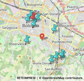 Mappa Via Cavallina, 40137 Bologna BO, Italia (2.01455)