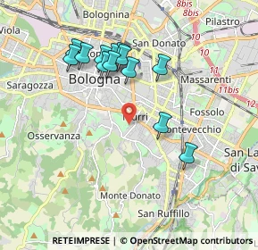 Mappa Via Cavallina, 40137 Bologna BO, Italia (1.78154)