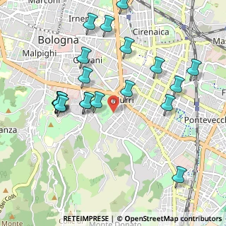 Mappa Via Cavallina, 40137 Bologna BO, Italia (1.088)