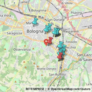 Mappa Via Cavallina, 40137 Bologna BO, Italia (1.43313)