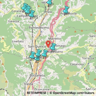 Mappa Via Inferiore Porcile, 16163 Genova GE, Italia (2.53909)