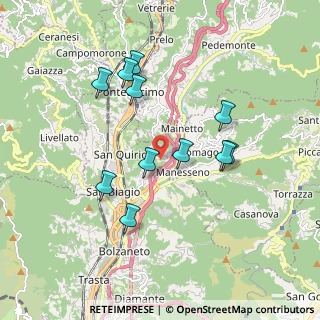 Mappa Via Inferiore Porcile, 16163 Genova GE, Italia (1.74909)