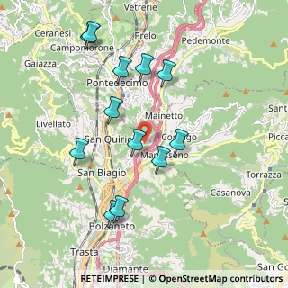 Mappa Via Inferiore Porcile, 16163 Genova GE, Italia (1.97167)