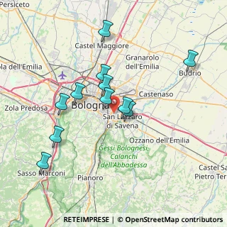 Mappa Via Pietro Pomponazzi, 40139 Bologna BO, Italia (6.99545)