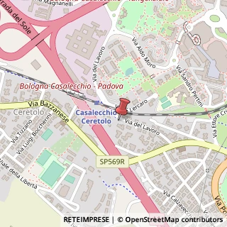 Mappa Via del Lavoro, 101, 40033 Casalecchio di Reno, Bologna (Emilia Romagna)