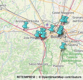 Mappa Localita’ Ceretolo, 40033 Casalecchio di Reno BO, Italia (5.48462)