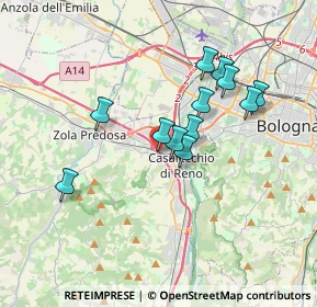 Mappa Localita’ Ceretolo, 40033 Casalecchio di Reno BO, Italia (3.06083)