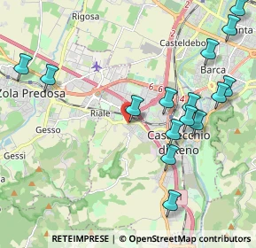 Mappa Via Massarenti Giuseppe, 40033 Casalecchio di Reno BO, Italia (2.66765)