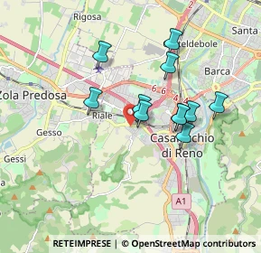 Mappa Via Massarenti Giuseppe, 40033 Casalecchio di Reno BO, Italia (1.49091)