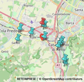 Mappa Via Massarenti Giuseppe, 40033 Casalecchio di Reno BO, Italia (1.76083)