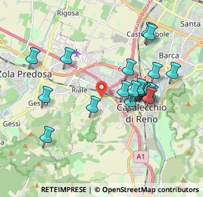 Mappa Via Massarenti Giuseppe, 40033 Casalecchio di Reno BO, Italia (1.8065)