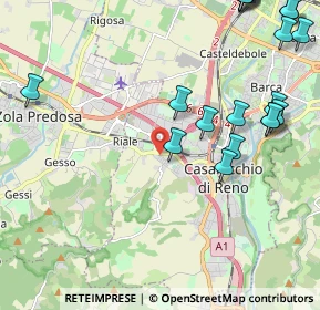 Mappa Via Massarenti Giuseppe, 40033 Casalecchio di Reno BO, Italia (2.9505)