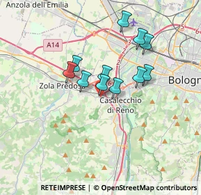 Mappa Via Massarenti Giuseppe, 40033 Casalecchio di Reno BO, Italia (2.73)