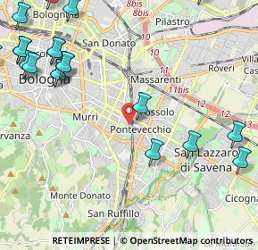 Mappa Via Gaspare Nadi, 40139 Bologna BO, Italia (3.127)