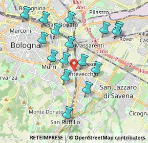 Mappa Via Gaspare Nadi, 40139 Bologna BO, Italia (1.92938)