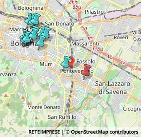 Mappa Via Gaspare Nadi, 40139 Bologna BO, Italia (2.468)