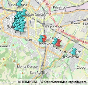 Mappa Via Gaspare Nadi, 40139 Bologna BO, Italia (2.555)