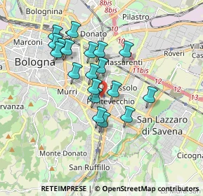 Mappa Via Gaspare Nadi, 40139 Bologna BO, Italia (1.50842)