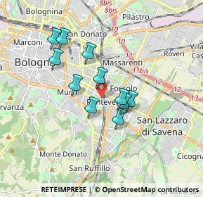 Mappa Via Gaspare Nadi, 40139 Bologna BO, Italia (1.41909)