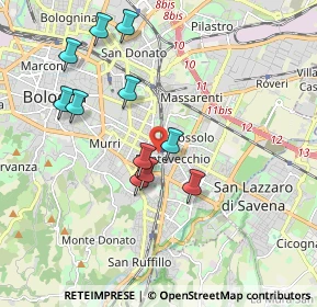 Mappa Via Gaspare Nadi, 40139 Bologna BO, Italia (1.82636)