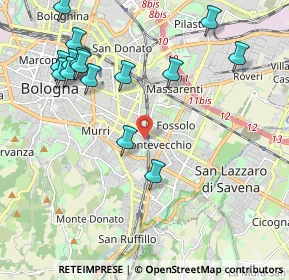 Mappa Via Gaspare Nadi, 40139 Bologna BO, Italia (2.416)