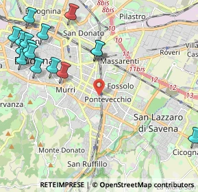 Mappa Via Gaspare Nadi, 40139 Bologna BO, Italia (2.97688)