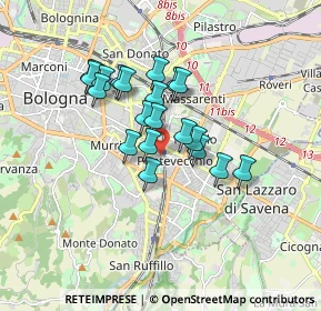 Mappa Via Gaspare Nadi, 40139 Bologna BO, Italia (1.337)