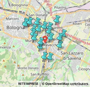 Mappa Via Gaspare Nadi, 40139 Bologna BO, Italia (1.3355)