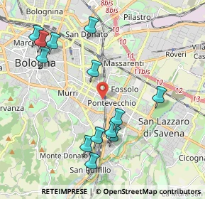 Mappa Via Gaspare Nadi, 40139 Bologna BO, Italia (2.23692)