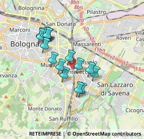 Mappa Via Gaspare Nadi, 40139 Bologna BO, Italia (1.48813)