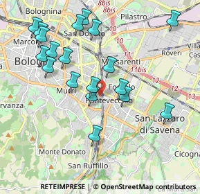 Mappa Via Gaspare Nadi, 40139 Bologna BO, Italia (2.08474)
