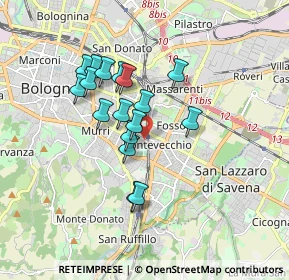 Mappa Via Gaspare Nadi, 40139 Bologna BO, Italia (1.43765)