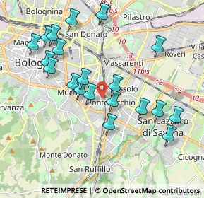 Mappa Via Gaspare Nadi, 40139 Bologna BO, Italia (2.021)