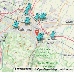 Mappa Via Gaspare Nadi, 40139 Bologna BO, Italia (3.36308)