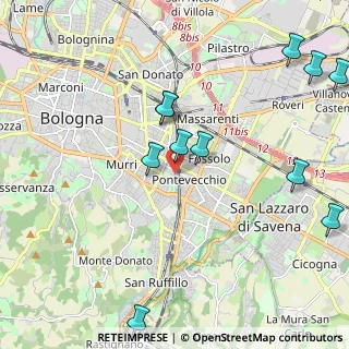 Mappa Via Pellizza da Volpedo, 40139 Bologna BO, Italia (2.52818)
