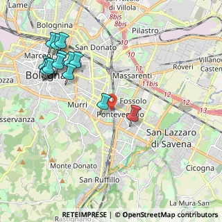 Mappa Via Pellizza da Volpedo, 40139 Bologna BO, Italia (2.468)