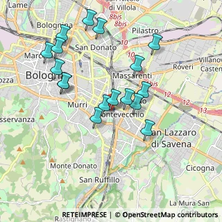 Mappa Via Pellizza da Volpedo, 40139 Bologna BO, Italia (1.90647)