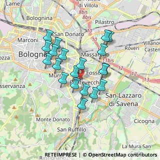 Mappa Via Pellizza da Volpedo, 40139 Bologna BO, Italia (1.5285)