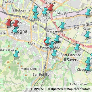 Mappa Via Gaspare Nadi, 40139 Bologna BO, Italia (2.961)