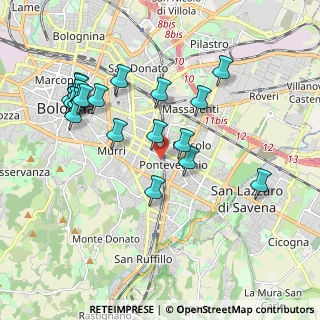 Mappa Via Pellizza da Volpedo, 40139 Bologna BO, Italia (2.0555)