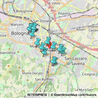 Mappa Via Pellizza da Volpedo, 40139 Bologna BO, Italia (1.48813)