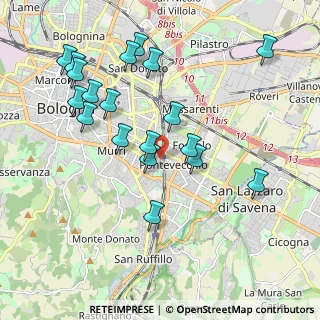 Mappa Via Pellizza da Volpedo, 40139 Bologna BO, Italia (2.08474)