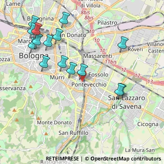 Mappa Via Pellizza da Volpedo, 40139 Bologna BO, Italia (2.408)