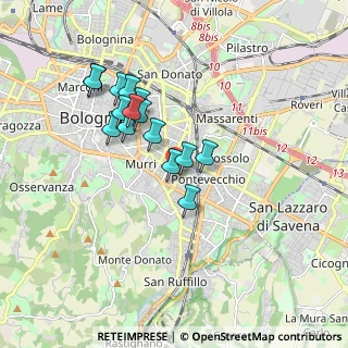 Mappa Via Laura Bassi Veratti, 40137 Bologna BO, Italia (1.52667)