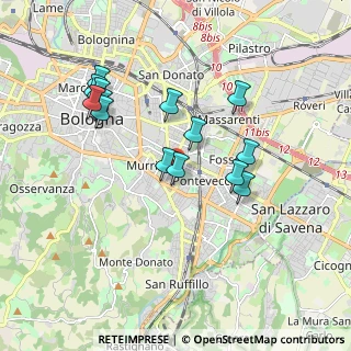 Mappa Via Laura Bassi Veratti, 40137 Bologna BO, Italia (1.77786)