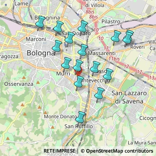 Mappa Via Laura Bassi Veratti, 40137 Bologna BO, Italia (1.92313)