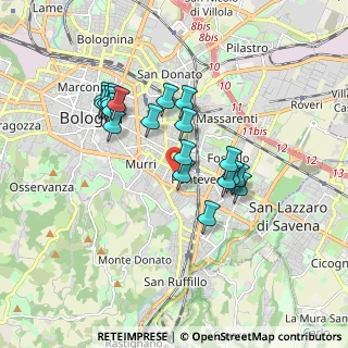 Mappa Via Laura Bassi Veratti, 40137 Bologna BO, Italia (1.5715)