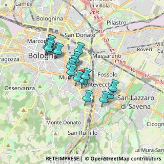 Mappa Via Laura Bassi Veratti, 40137 Bologna BO, Italia (1.432)