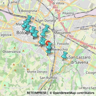 Mappa Via Laura Bassi Veratti, 40137 Bologna BO, Italia (1.57643)